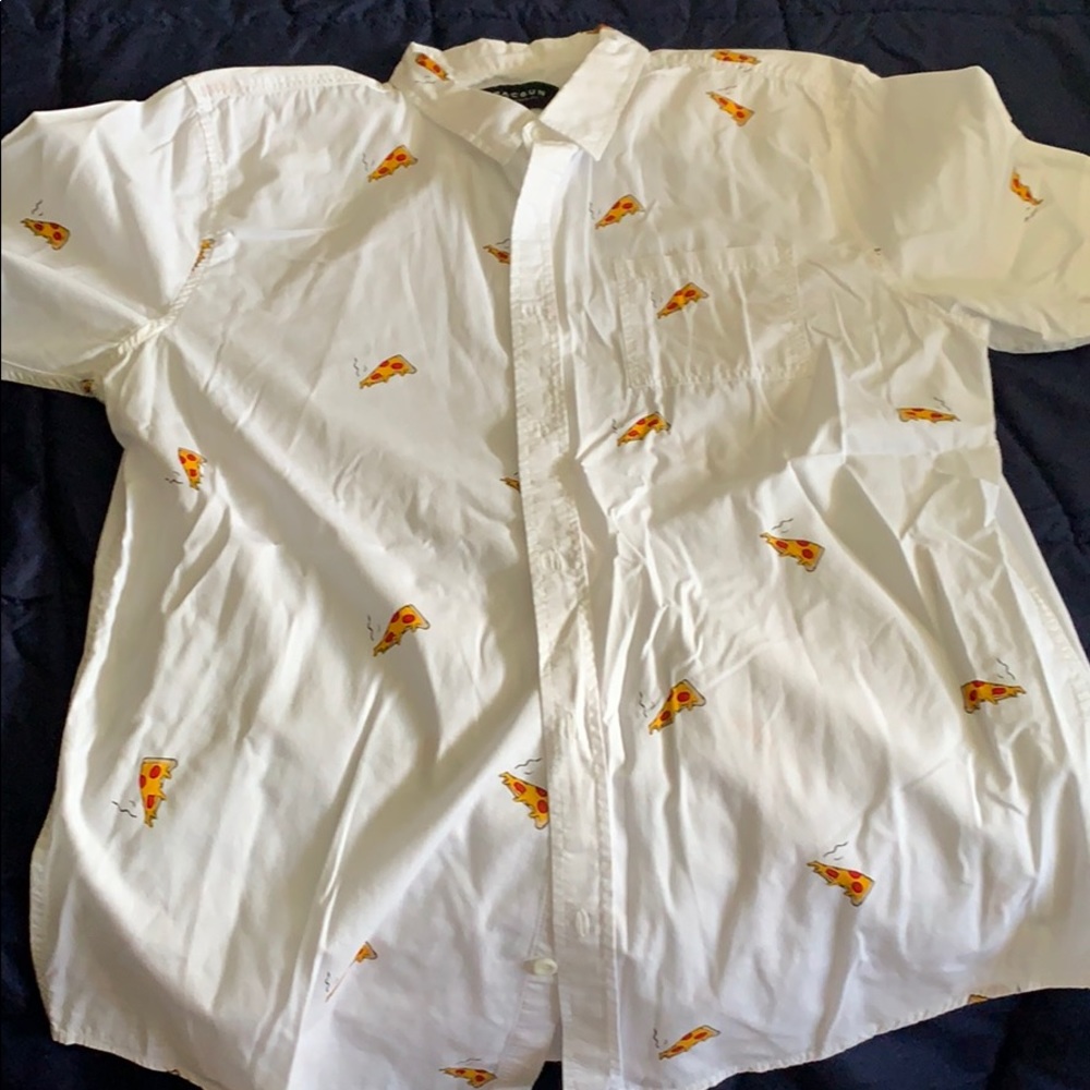 Men’s Shirt Sleeve Pizza Shirt